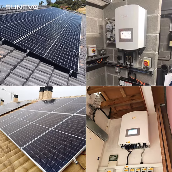 13kw en la casa montada en la azotea del suelo de la red, el mejor sistema de energía solar del banco de almacenamiento para el hogar